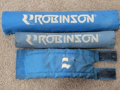 old school original Robinson racing R gusset bmx bike pads frame stem bars - Изображение 1 из 4