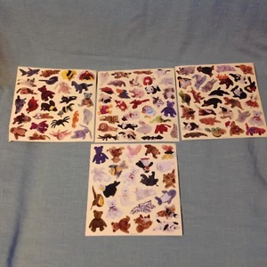 1st Edition Beanie Baby Club Sticker Set 4 Sheets - Picture 1 of 5