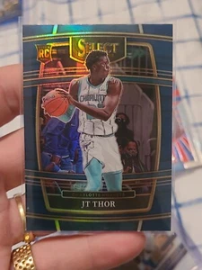 JT Thor  2021-22 Select Retail Concourse Blue Silver Prizm Rookie Card No. 78 - Picture 1 of 15