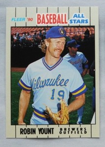 1990 Baseball All Stars Robin Yount Brewers Baseball Card 