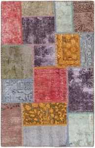 Toppe Annodato a Mano Tappeto Persiano 129x83 cm-Orient, Carpet, Rug, Vintage IN - Picture 1 of 8
