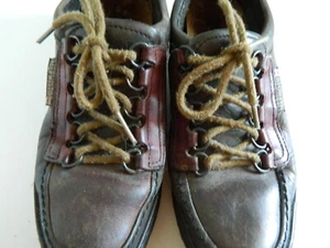 Zapatos con cordones para mujer Mephisto trampolín 6,5 M marrón oscuro de cuero relajante al aire - Imagen 1 de 9