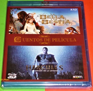 LA BELLA Y LA BESTIA + HERCULES EL ORIGEN DE LA LEYENDA (Bluray area B) Precinta - Imagen 1 de 4