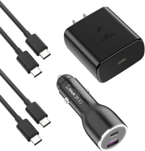45W Super Fast Charger USB Type C Combo Kit Wall/Car Charger PD PPS for Samsu... - Picture 1 of 1