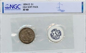 1894-O O Morgan Dollar NGC XF40 GSA SOFT PACK S$1 Top Pop - Picture 1 of 2