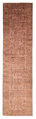 Vintage Hand-knotted Runner Rug 2'6" x 9'7" Traditional Oriental Wool Carpet - Image 1 of 4