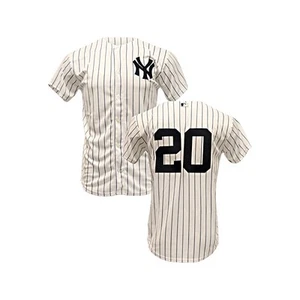 Camiseta deportiva Jorge Posada #20 de los Yankees de Nueva York sin firmar Home Majestic Youth XL - Imagen 1 de 3
