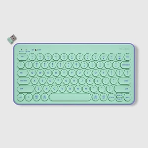 heyday Compact Wireless Keyboard Spring Teal Purple Bluetooth 5.1 NEW - Picture 1 of 8