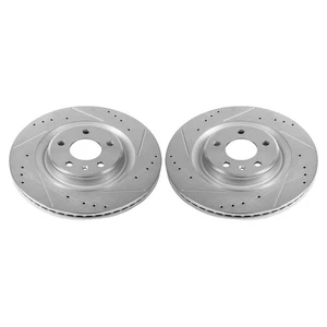 Powerstop EBR1209XPR Brake Discs 2-Wheel Set Rear for Audi A4 Quattro S4 A6 Q5 - Picture 1 of 1
