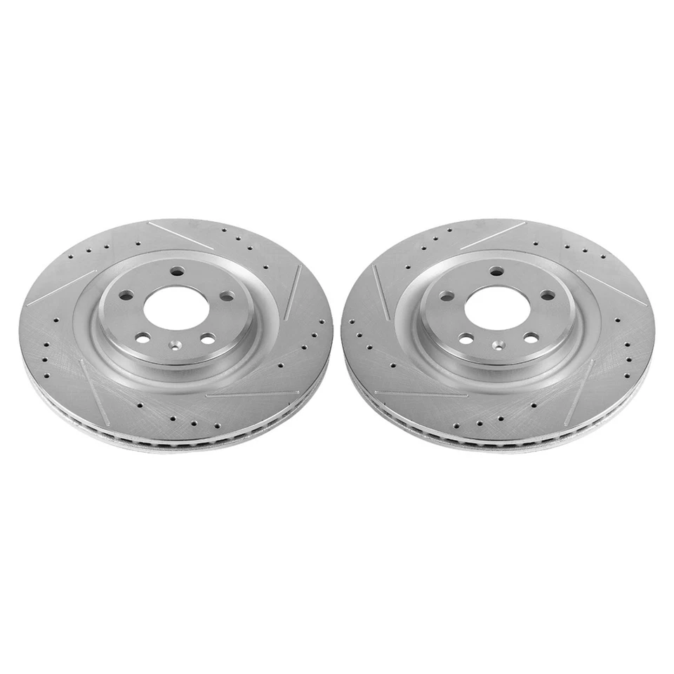 Powerstop EBR1209XPR Brake Discs 2-Wheel Set Rear for Audi A4 Quattro S4 A6 Q5 - Image 1 of 1
