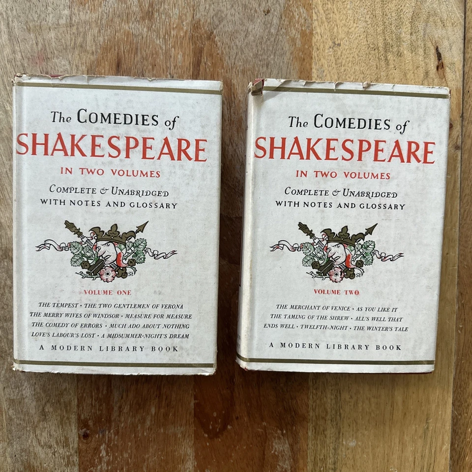 Modern Library, The Comedies of Shakespeare, 1947 - 2 vols HC w/Dust Jacket - Image 1 of 4