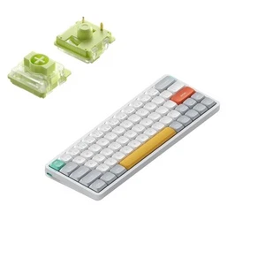 Nuphy Air60 V2 Kabellose Mechanische Tastatur, Ionisch Weiß, QWERTY US, Aloe - Bild 1 von 8