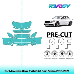 PreCut Paint Protection PPF Kit For Mercedes-Benz C AMG 63 S-63 Sedan 2015-2021 - Bild 1 von 7