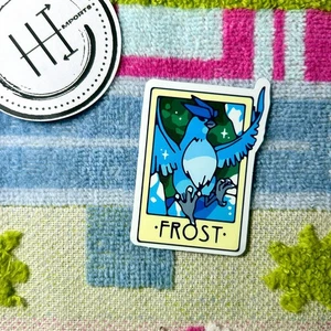 Pokemon Waterproof Vinyl Sticker | Tarot Card Themed Pokémon Frost Articuno - Picture 1 of 1