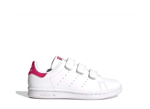 Scarpe Adidas Originals PS Stan Smith bianche rosa audace mai usate