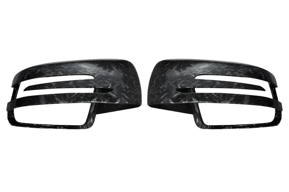 Mercedes Classe C W204 Laterale Copertura Specchio Set Forgiato Effetto Carbonio - Immagine 1 di 1