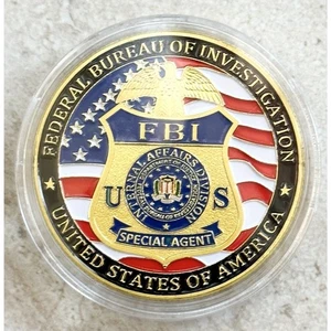 FBI Federal Bureau Of Investigation United States Challenge Coin 40mm - Picture 1 of 5