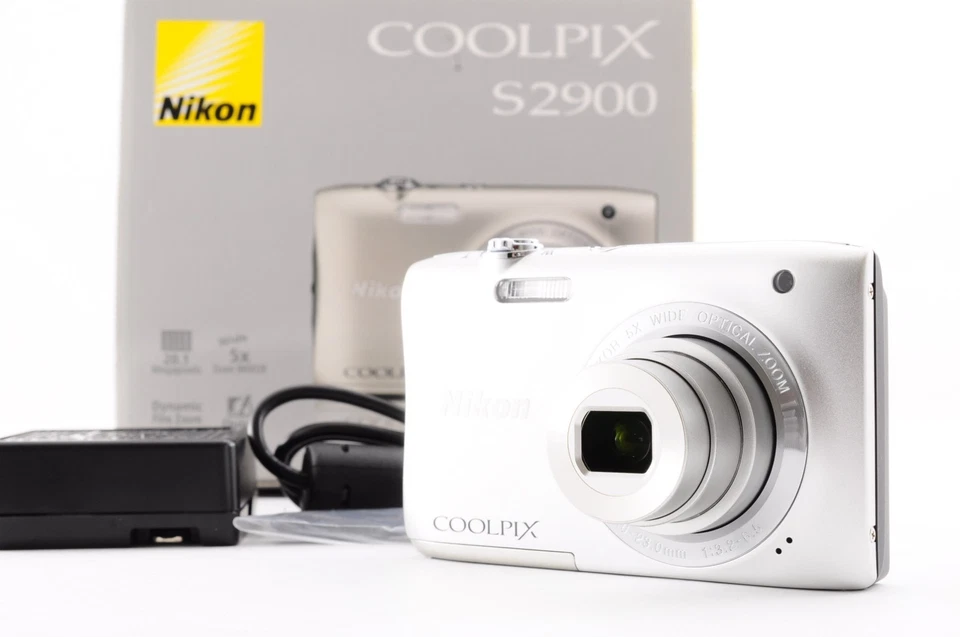 Nikon Coolpix S2900 Silver Near Mint Compact Digital Camera 20.0MP Y2626 - Image 1 of 4
