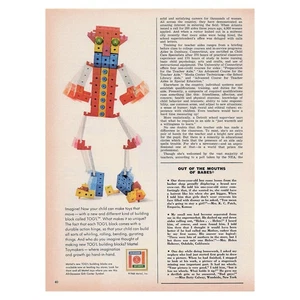 Mattel TOG'L Building Blocks Toy Vintage Magazine Print Ad 1968 - Picture 1 of 1