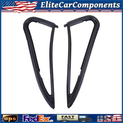 Juego de sellos de resistencia al clima para ventana de vidrio de ventilación delantera par para camioneta Chevy GMC Foto 1 de 4