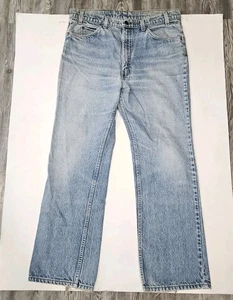 Vintage Levis Jeans Herren 34x30 helle Waschung 517 Orange Tab Boot Cut Made in USA - Bild 1 von 8