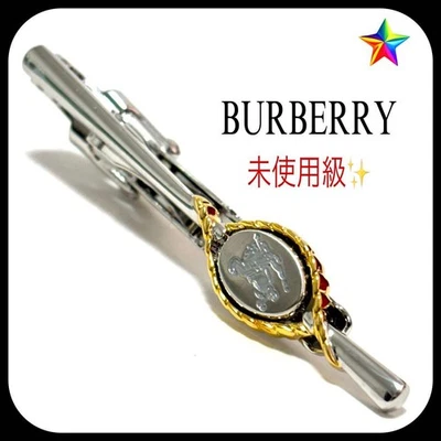 Burberry Tie Pin Shell Silver Gold Unused Grade Free Shipping - Image 1 of 4
