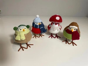 Mini TARGET Featherly Friends Birds Christmas in Winter Attire Mushroom - Picture 1 of 7