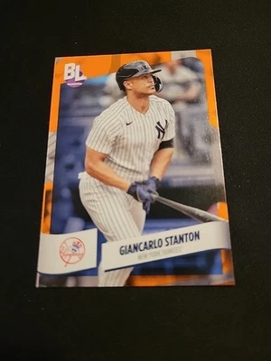 2024 Topps Big League Electric Orange #168 Giancarlo Stanton New York Yankees  - Image 1 of 2
