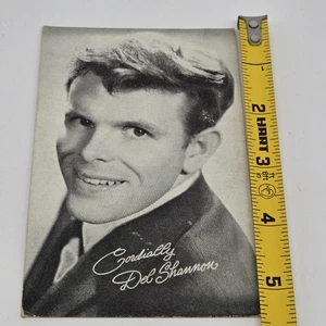 Vintage Del Shannon Rock N Roll Billboard Music Vending Card Old Store Stock - Picture 1 of 2
