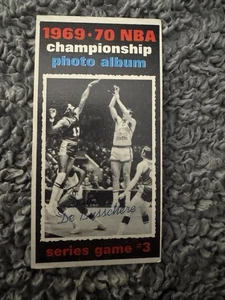 1970-71 Topps NBA Championship DeBusschere Wilt Chamberlain Jerry West Juego #3 - Imagen 1 de 2