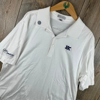 Camisa polo de golf Peter Millar Scotty Cameron Putters vintage para hombre XL blanca Foto 1 de 4