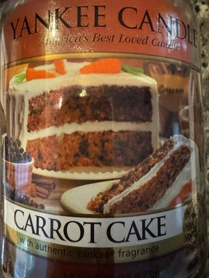 ¡Vela Yankee CARROT CAKE!  ¡Comida y especias!  ¡Vela de otoño! Foto 1 de 4