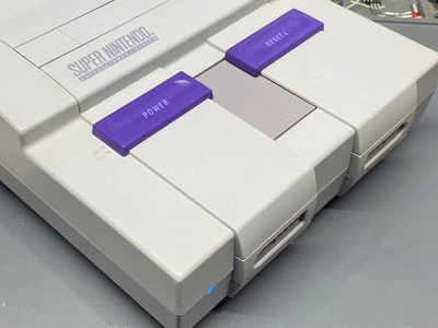 Ultimate SNES RGB Super Nintendo 1 Chip 02 Rev. Console Recapped LED Region - Image 1 of 4