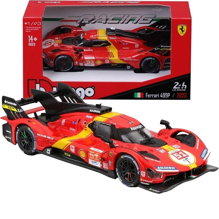Bburago Ferrari 499P LMH Le Mans Campeón 51 Coche 1:43 - Imagen 1 de 1