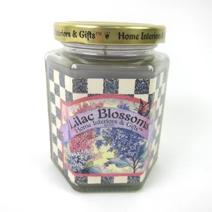 Vintage Home Interiors & Gifts Lilac Blossoms 7.5 Oz Jar Candle 1999 Unused - Picture 1 of 10