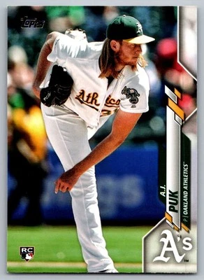 2020 Topps A.J. Puk Rookie Oakland Athletics #251 - Image 1 of 2