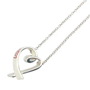 Tiffany&Co. Rubbing Heart LOVE Halskette Damen 【Gebraucht】 - Bild 1 von 10