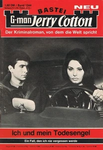 #1344 JERRY COTTON 80's - GERMAN KRIMI ROMAN NOVELLA cover SOPHIA LOREN - Picture 1 of 1