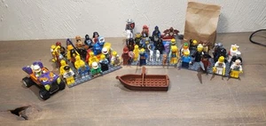 Lot of 55+ LEGO Mini Figures Lot Various Series Weapons Batman Marvel Knights! - Picture 1 of 24