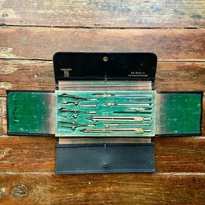 Vintage Schöner Zeichenset Germany Maschinenbau Zeichengerät - Bild 1 von 10