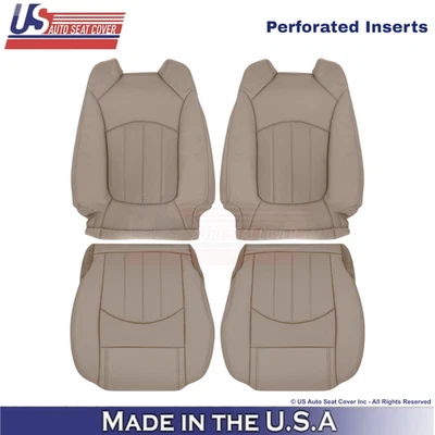 Se adapta a GMC Acadia 2013-2016 cuero perfecto Fundas de repuesto delanteras cacao duna Foto 1 de 4