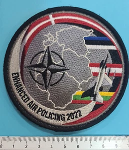 Raro ® OTAN Baltic Air Policing 2022 Finlandés AF/Danish AF/Lituania AF parche - Imagen 1 de 2