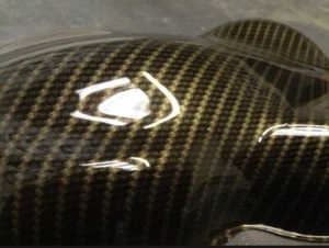 Hydrographisches Zuhause Diy Dip Kit 2,5 m Echt gewebt Gold Kohlenstoff Tauchen Hydrovator - Bild 1 von 2