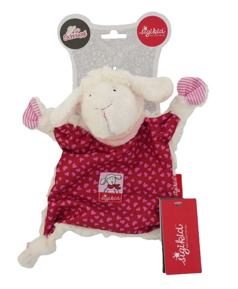 Sigikid Schnuffeltuch Schnuggi Schaf rot Schmusetuch Kuscheltuch 42723