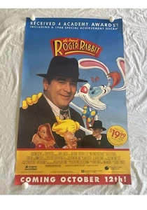 Poster Chi ha incorniciato Roger Rabbit Hoskins Lloyd laminato 23”x37” video promozionale - Foto 1 di 24