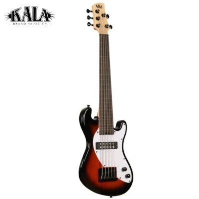 Kala Cuerpo Sólido 5 Cuerdas Sin Trastes U-BASS Tabaco Con Bolsa UBASS-SB5-TB-FL Foto 1 de 4