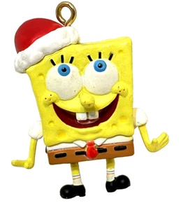 Viacom 2004 Mini SpongeBob Schwammkopf Weihnachtsschmuck 1,5 Zoll - Bild 1 von 4