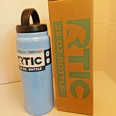 NEW RTIC 26oz Water Bottle - Ice Blue - Double Wall Vacuum Insulated - Image 1 of 4
