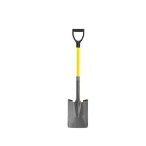 New 27" Fiberglass Handle Professional Square Point Shovel Heavy Duty Tool - Picture 1 of 12