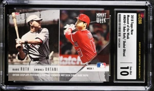 ⭐️ BABE RUTH SHOHEI OHTANI 2018 Topps Now #MOW1 CSG 10 GEM MINT Graded RC 🔥🔥 - Picture 1 of 3